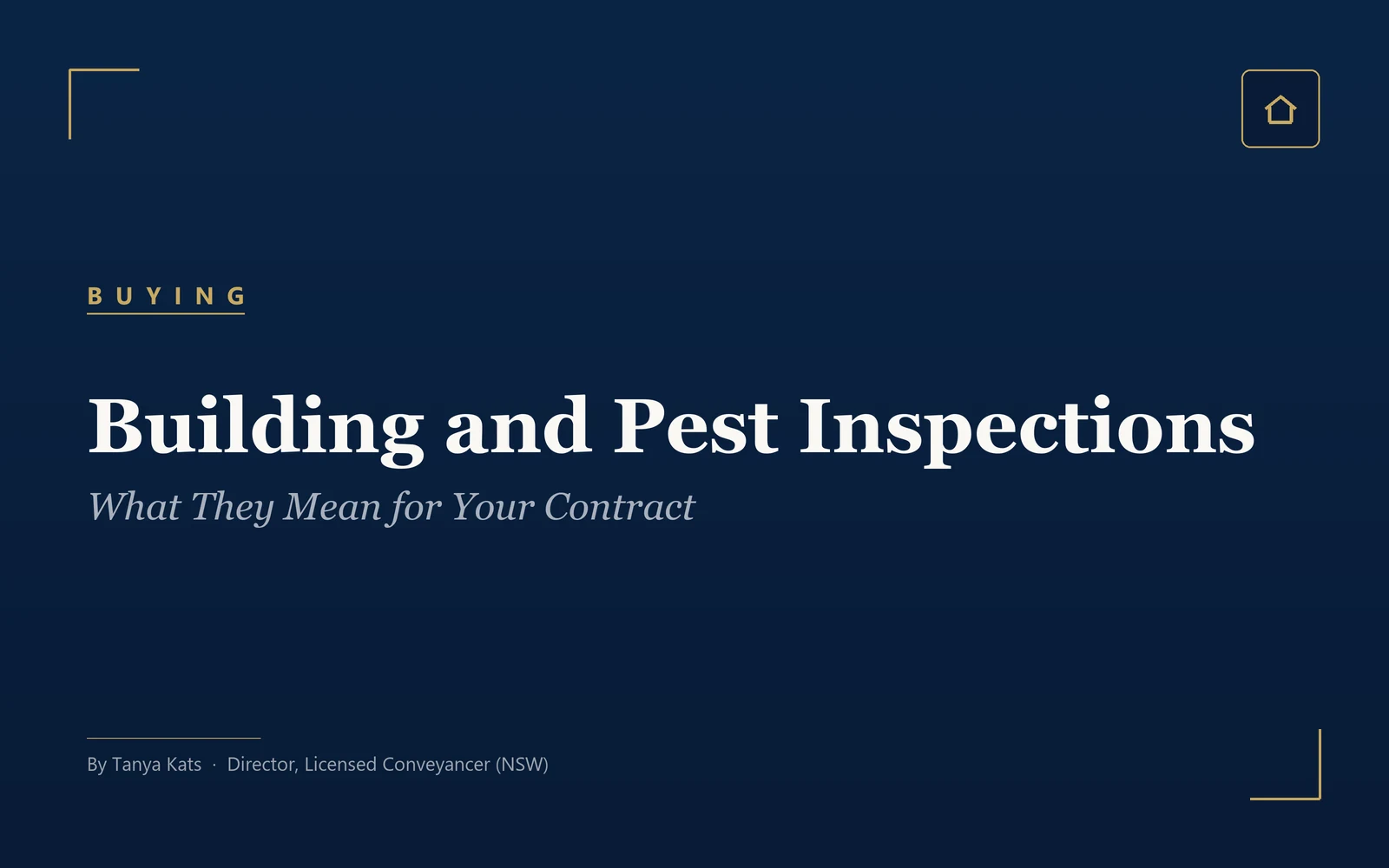 Building and Pest Inspections: What They Mean for Your Contract