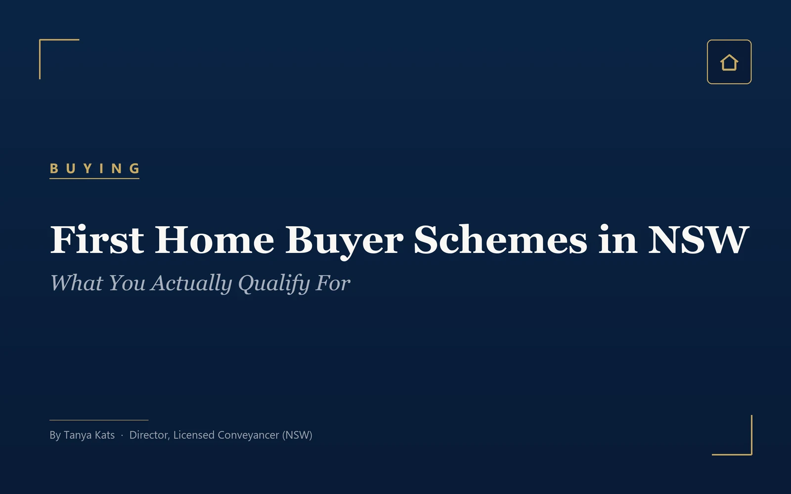 First Home Buyer Schemes in NSW: What You Actually Qualify For