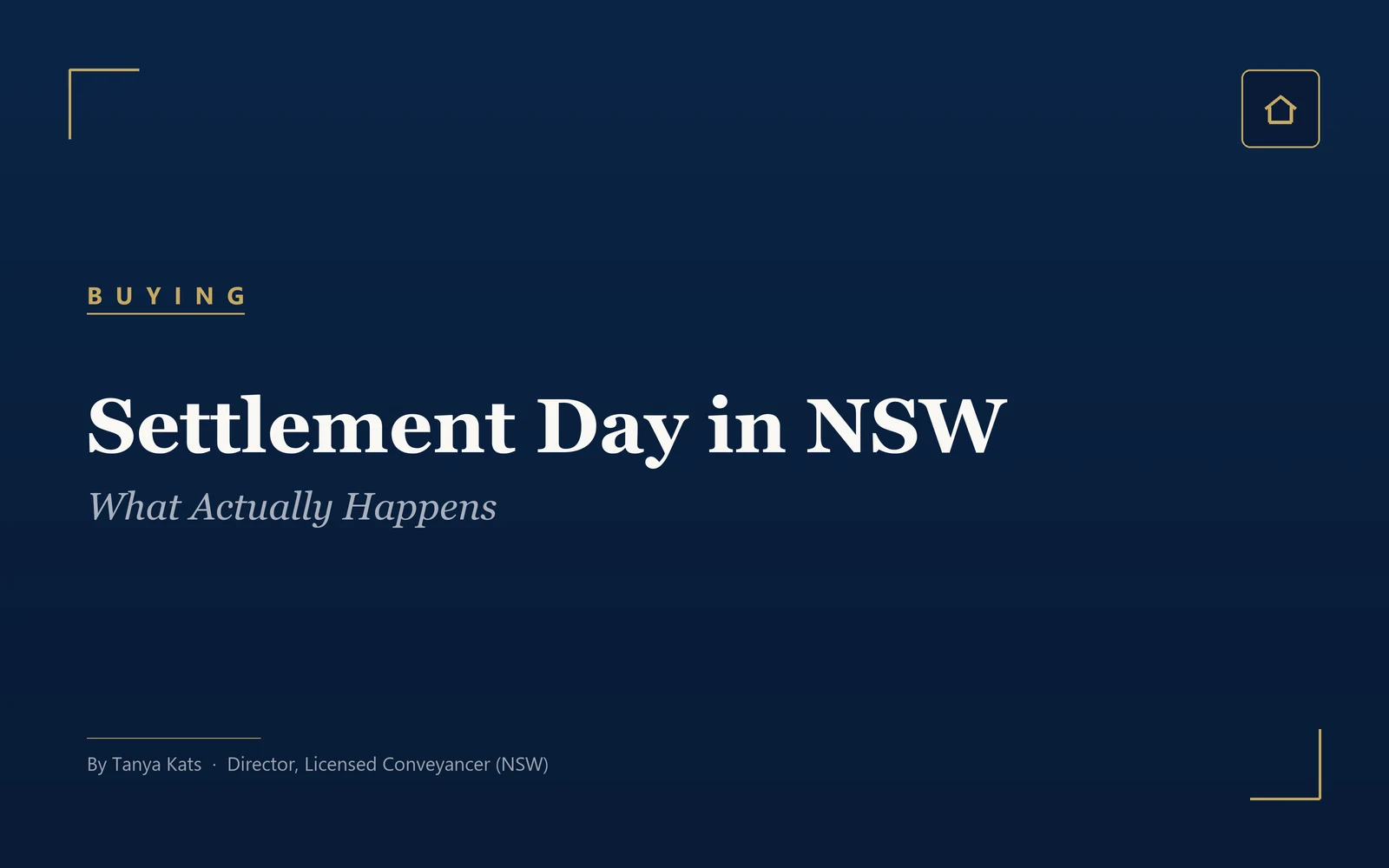 Settlement Day in NSW: What Actually Happens